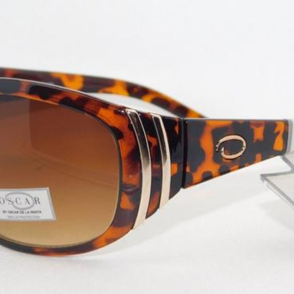 Oscar de la Renta Tortoise Sunglasses